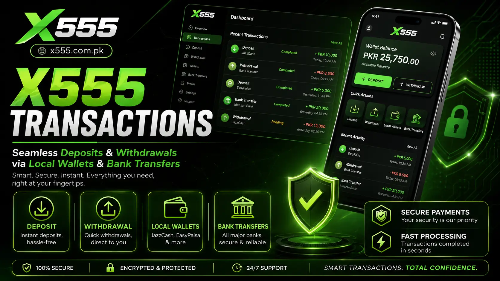 X555 Transactions